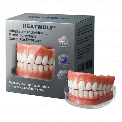 ✅ Made and Shipped from the Australia | HEATWOLF® Adaptable Custom-Fit Functional Complete Dentures 🍀