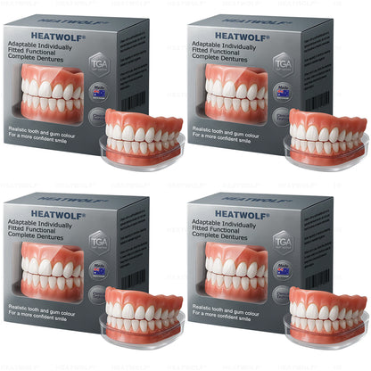 ✅ Made and Shipped from the Australia | HEATWOLF® Adaptable Custom-Fit Functional Complete Dentures 🍀