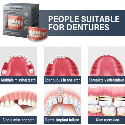 ✅ Made and Shipped from the Australia | HEATWOLF® Adaptable Custom-Fit Functional Complete Dentures 🍀